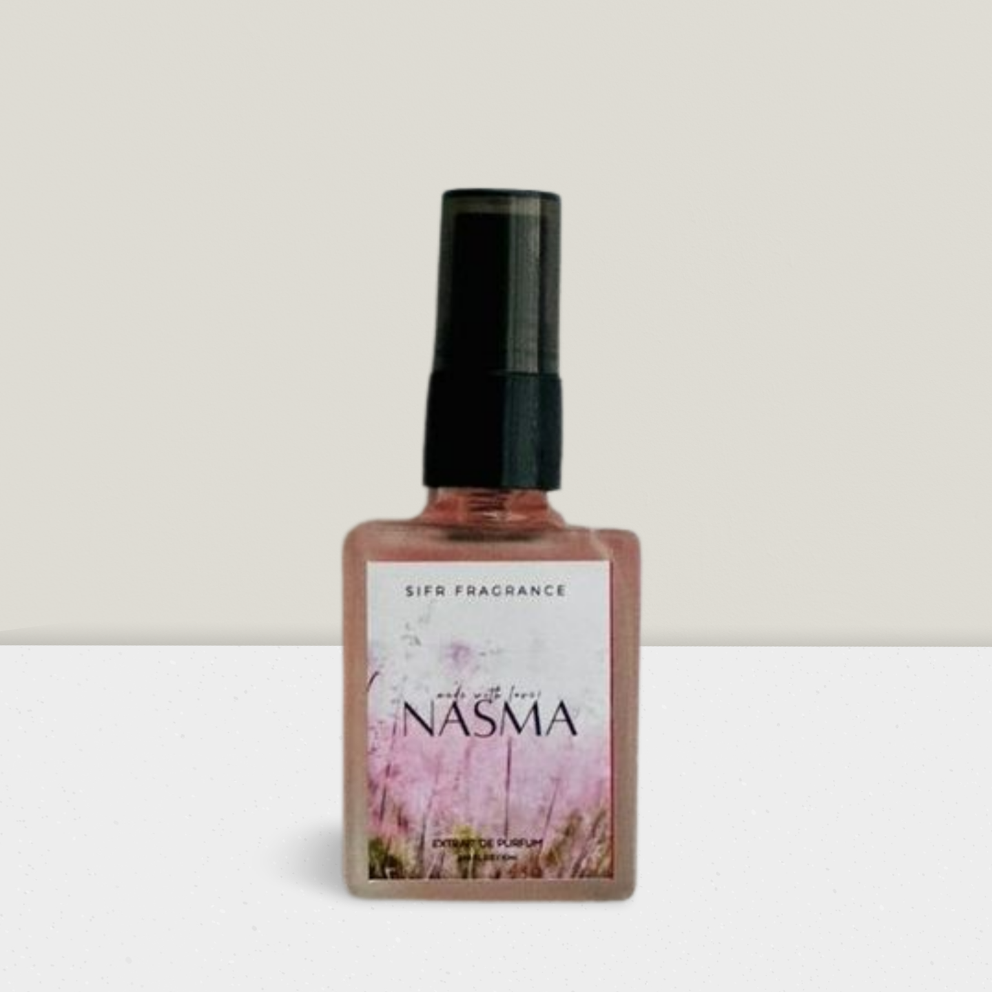 Nasma 10ml perfume bottle – soft floral vanilla musk fragrance for women