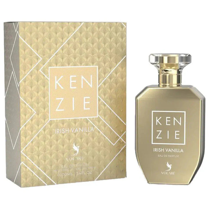 Kenzie Irish Vanilla by Volaré Perfumes premium packaging