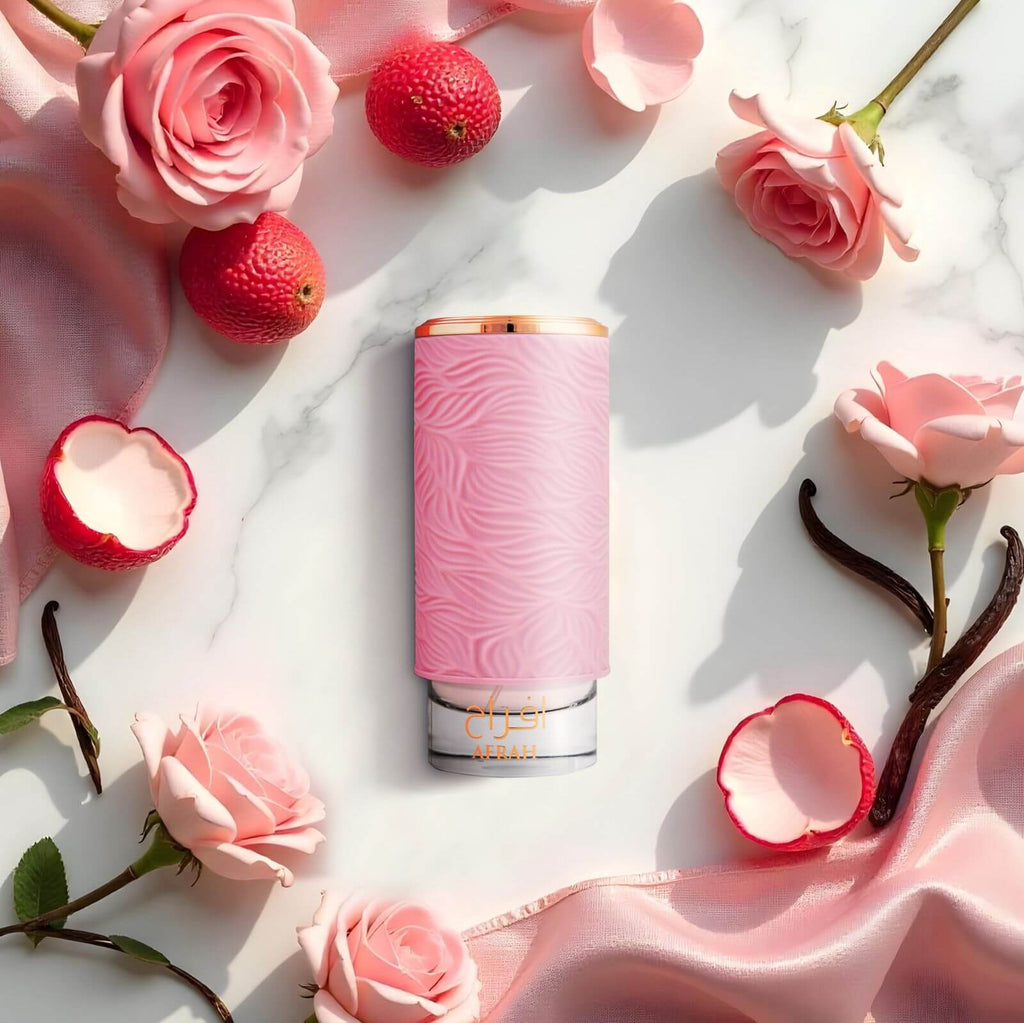 Luxury warm floral perfume Mamlakat Al Oud Afraah Sensual creamy musk notes