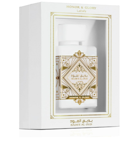 Lattafa Badee Al Oud Honor and Glory perfume bottle luxury Arabic fragrance India