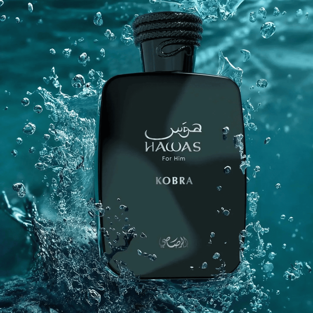 Rasasi Kobra bottle close up classic design