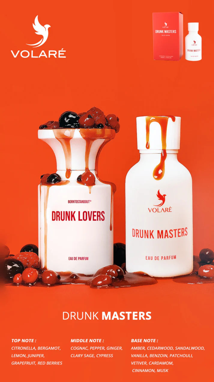 Sweet boozy vanilla perfume inspired by Drunk Lovers BORNTOSTANDOUT