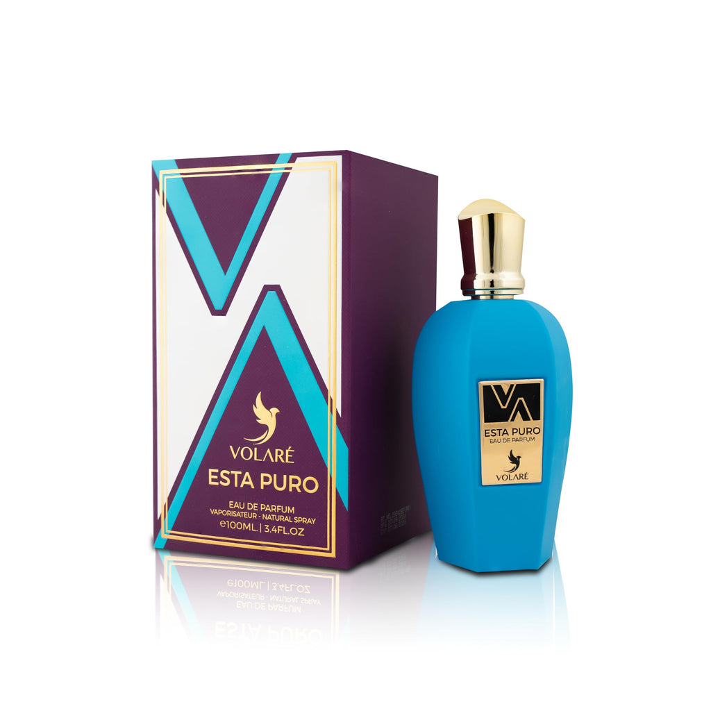Volare Esta Puro Eau de Parfum packaging premium unisex niche perfume