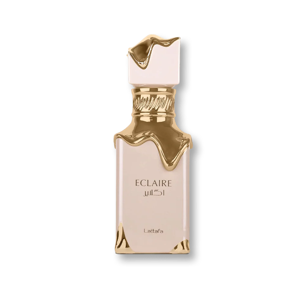 Lattafa Eclair Eau de Parfum packaging premium sweet perfume